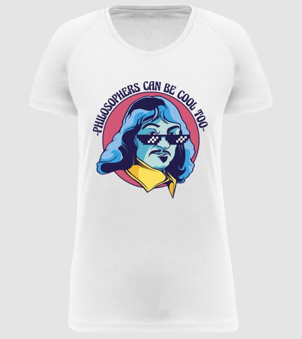 Chiar și Filozofii pot fi cool model alb pe tricou