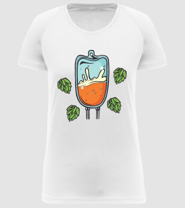 Grupa mea de sânge este IPA model alb pe tricou