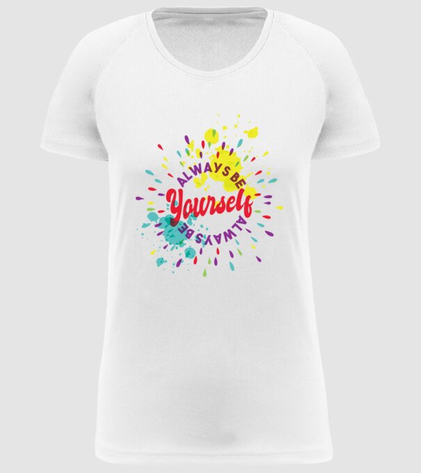 Always be yourself model alb pe tricou