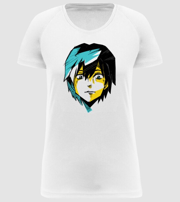 Cap Anime model alb pe tricou