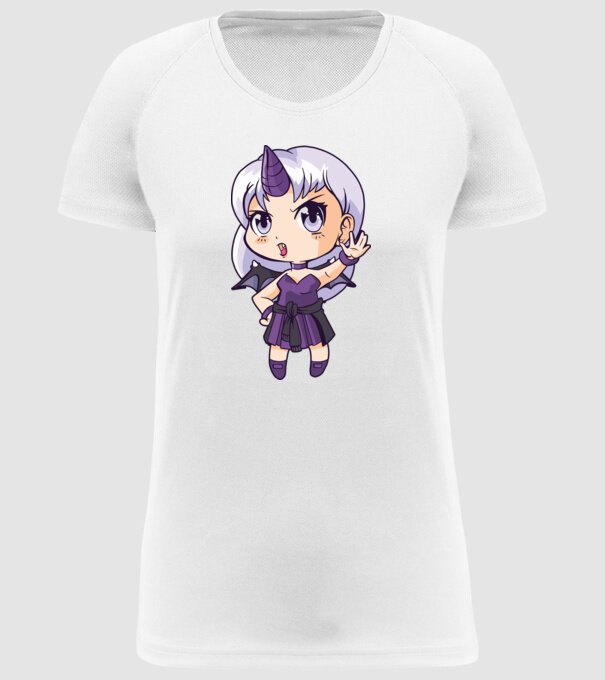 Anime Manga Fată Unicorn model alb pe tricou