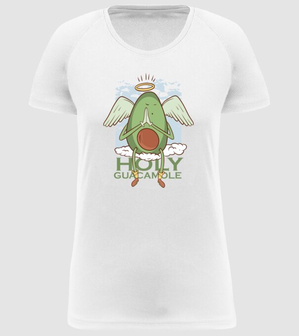 Rai avocado model alb pe tricou