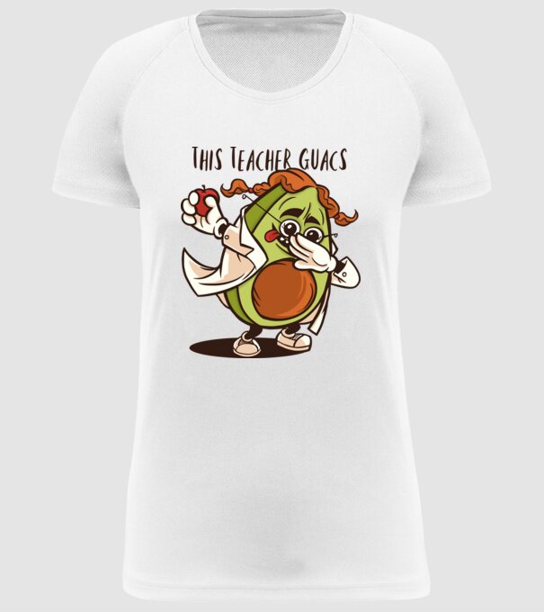 Profesor Avocado DAB model alb pe tricou