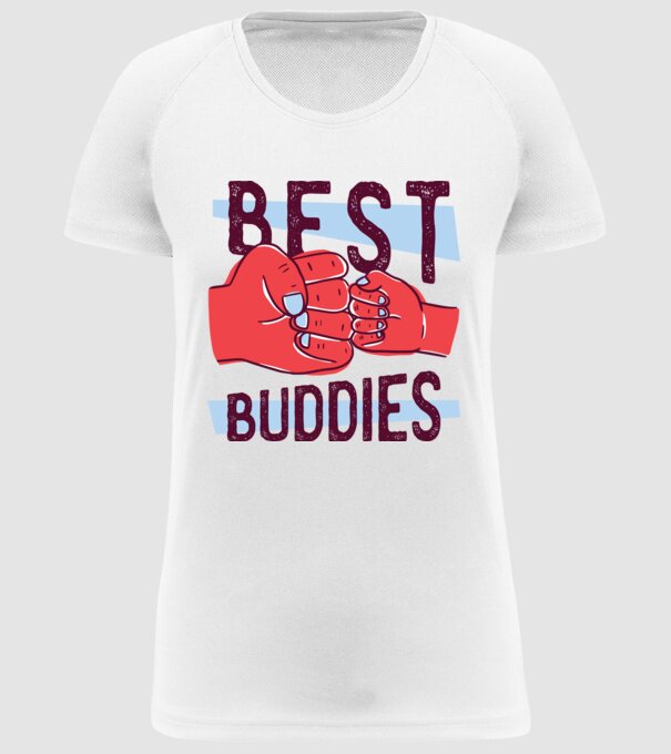 Best Buddies - Cei mai buni prieteni model alb pe tricou