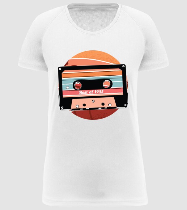 Best of 1955 retro Tape Birthday model alb pe tricou