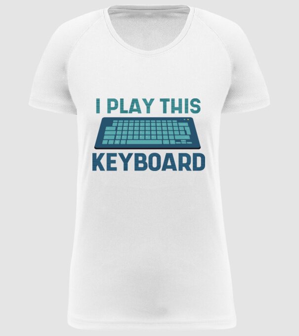 Tastatura Gamer model alb pe tricou