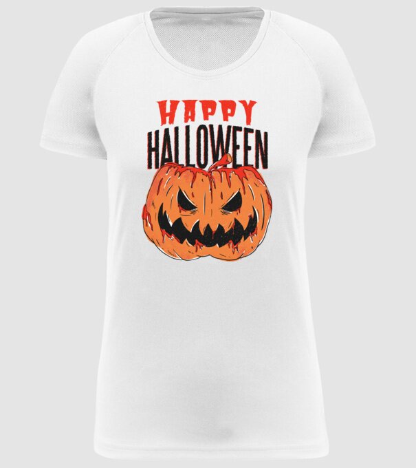 Happy Halloween Pumpkin model alb pe tricou