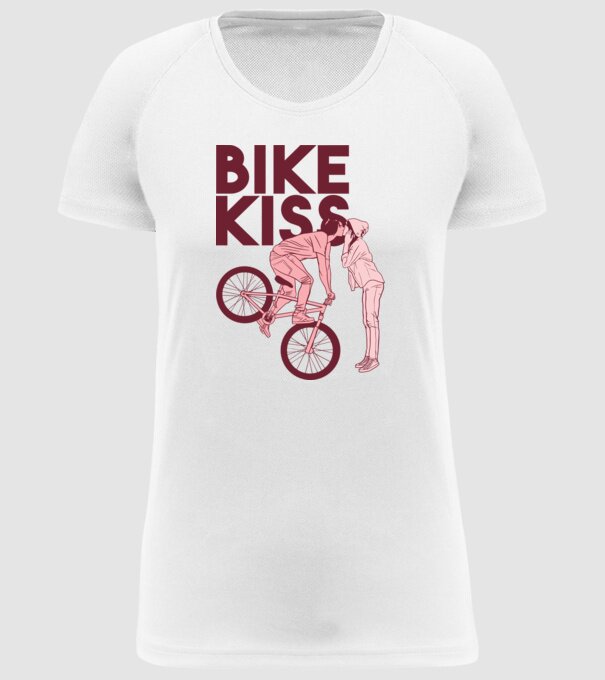 Pupici cu bicicletă model alb pe tricou