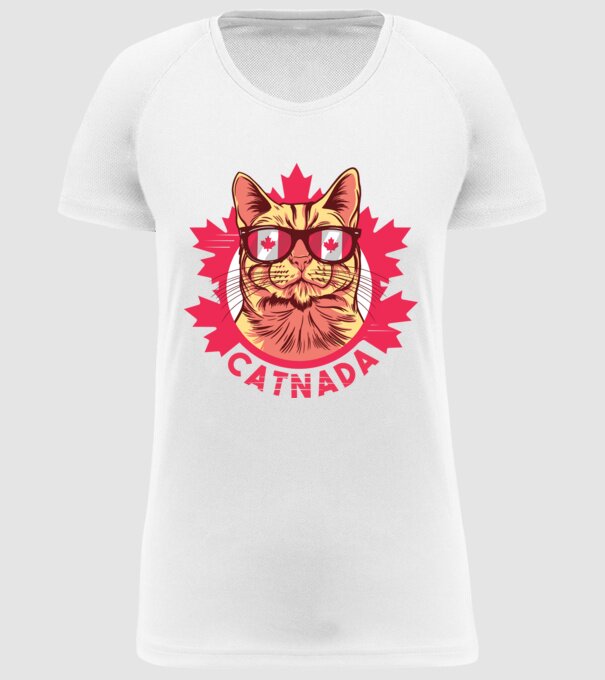 Catnada model alb pe tricou