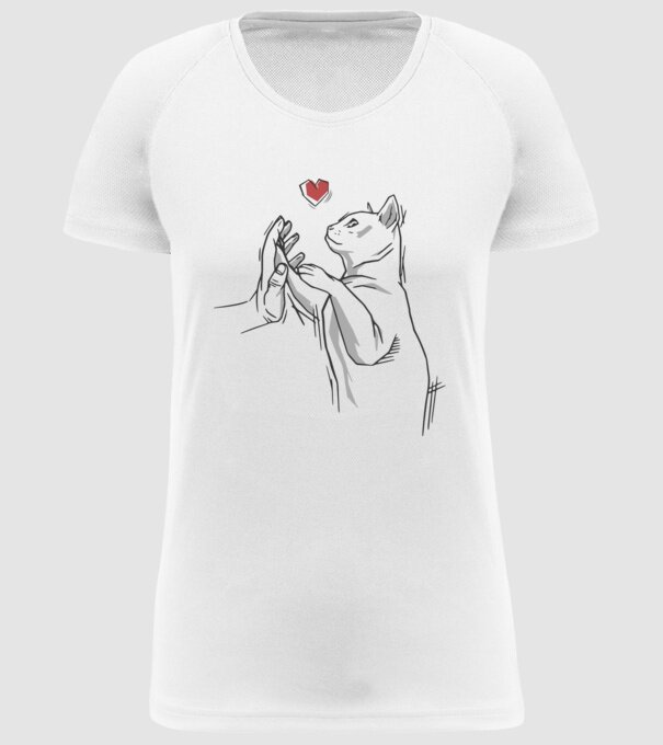 Prietenie Pisică Cal model alb pe tricou