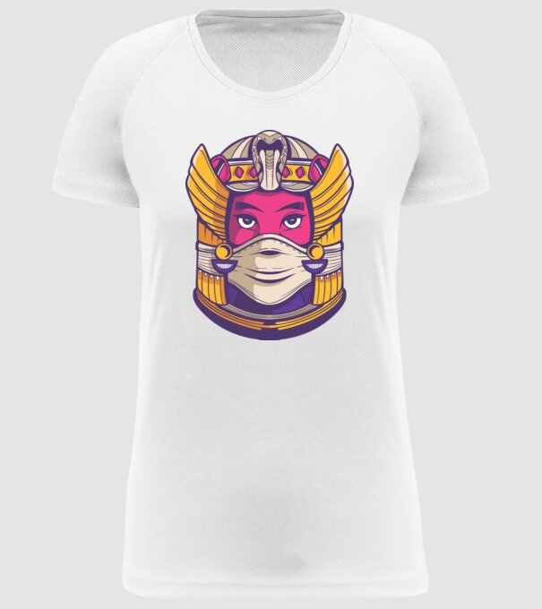 Cleopatra Mască model alb pe tricou