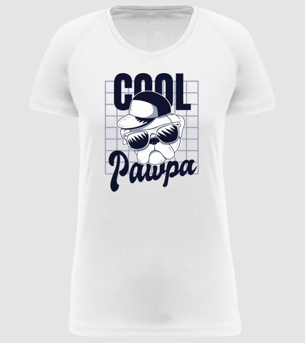 Cool Pawpa model alb pe tricou