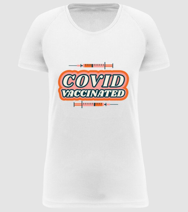 Vaccin Covid model alb pe tricou