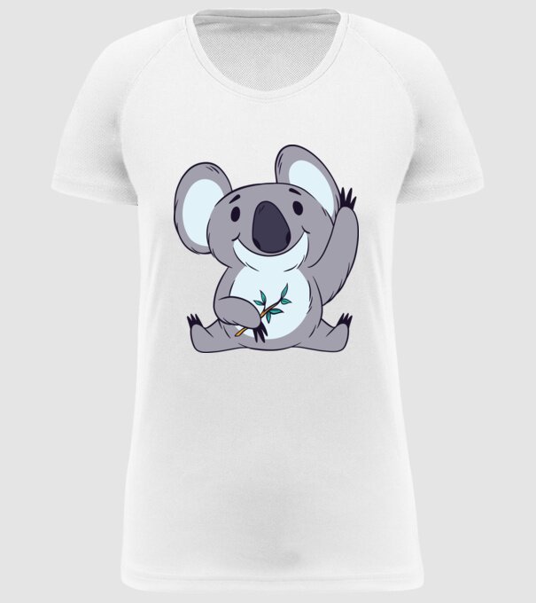 Koala drăguț model alb pe tricou