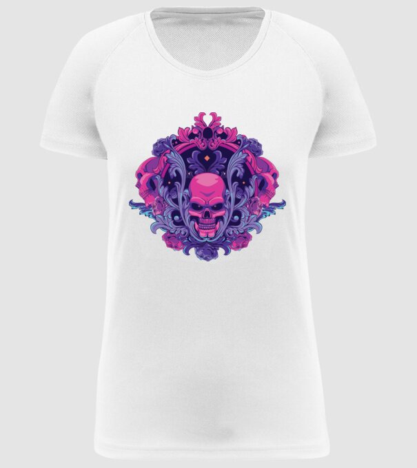 Cranii Dark Skull model alb pe tricou