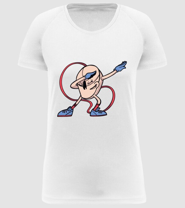 Șoarece DAB model alb pe tricou
