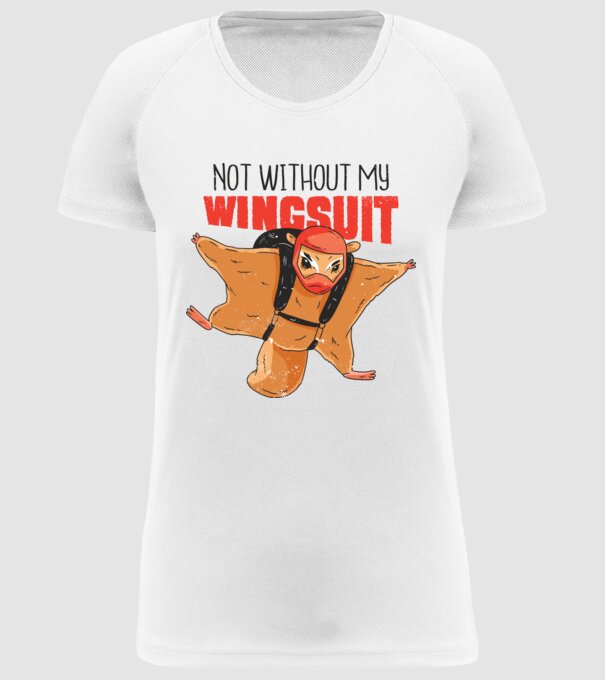 Veveriță cu parașută tricou amuzant model alb pe tricou
