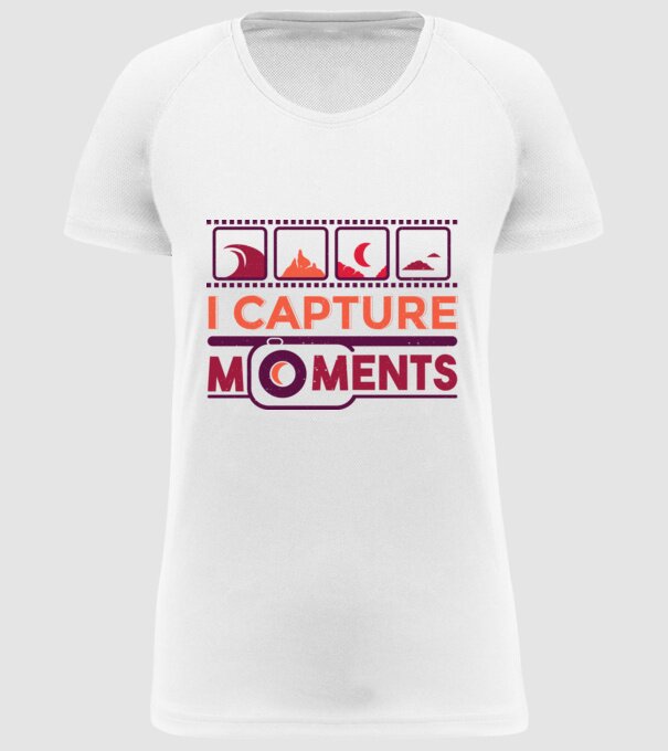 Prind momentele - Fotograf model alb pe tricou