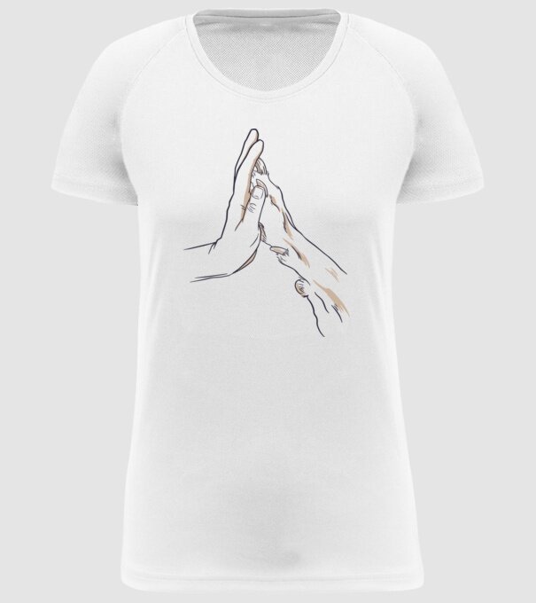 Prietenia câine om model alb pe tricou
