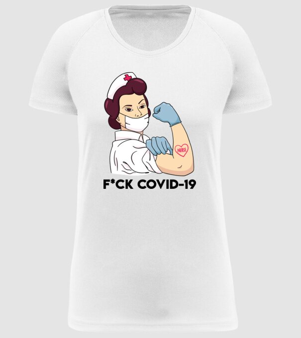 FCK Covid-19 Coronavirus model alb pe tricou