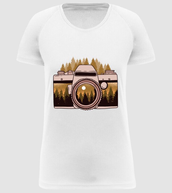 Natură Fotograf tricou fotograf model alb pe tricou
