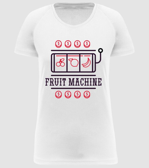 Fruit Machine Slot Machine model alb pe tricou