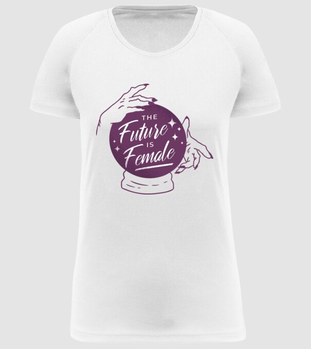 Future is Female Ziua Femeii model alb pe tricou
