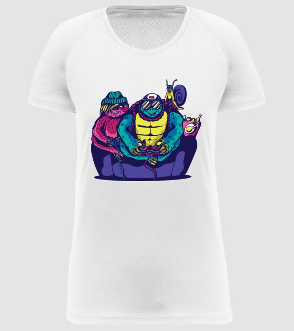 Animale Gamer model alb pe tricou
