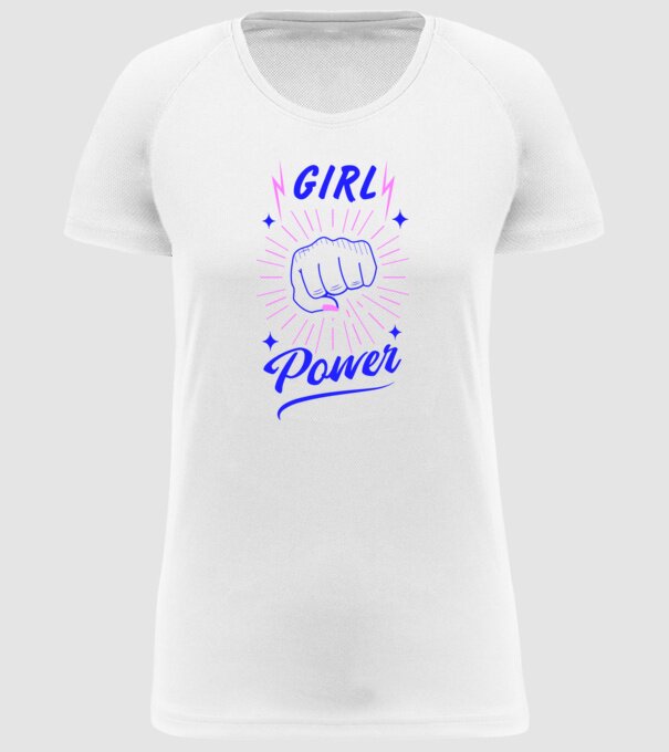 Girl Power Ziua Femeii model alb pe tricou