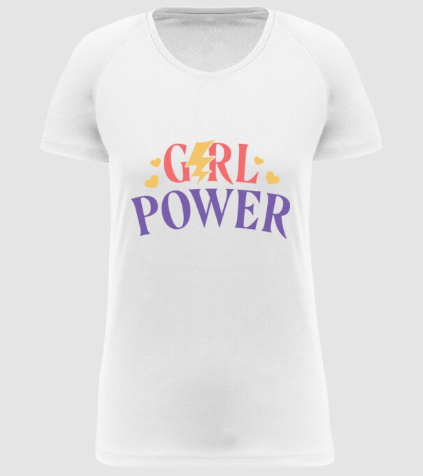 Girl Power Ziua Femeii model alb pe tricou