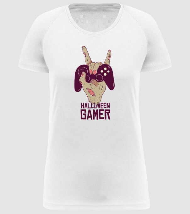 Halloween Gamer tricou Zombie model alb pe tricou
