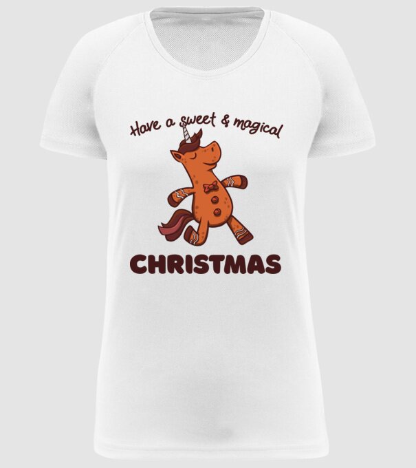 Have a sweet and magical Christmas model alb pe tricou