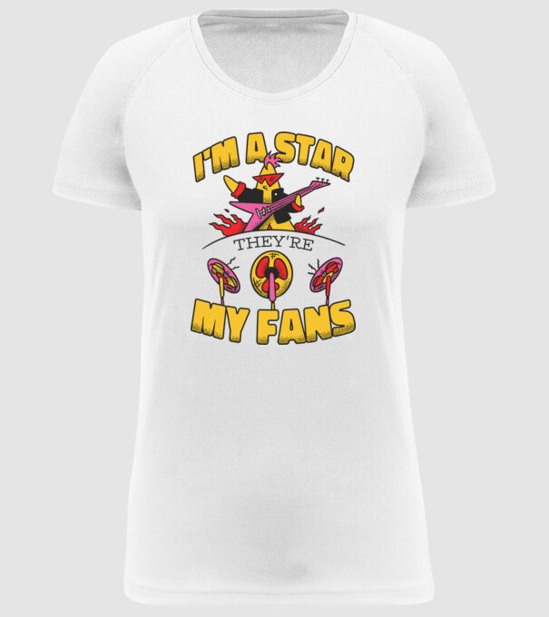 'I''m a Star, They''re my Fans' model alb pe tricou
