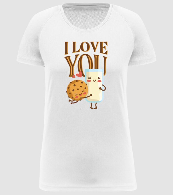 'I Love You tricou drăguț cuplu pentru Valentine''s Day' model alb pe tricou