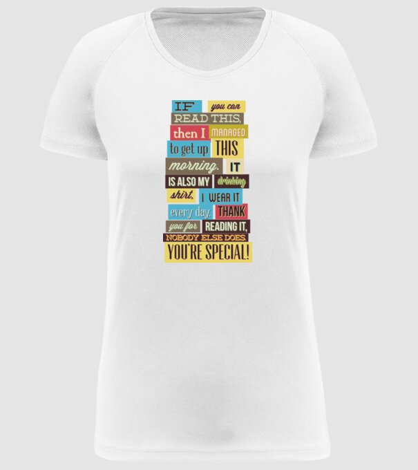 If you can read this then i managed to get up this morning model alb pe tricou
