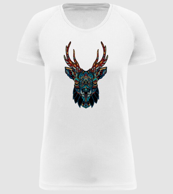 Elan model alb pe tricou