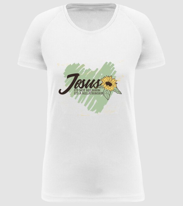 Inima lui Isus - Nu o religie, ci o relație model alb pe tricou