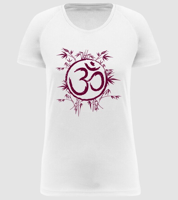 Simbol Yoga model alb pe tricou