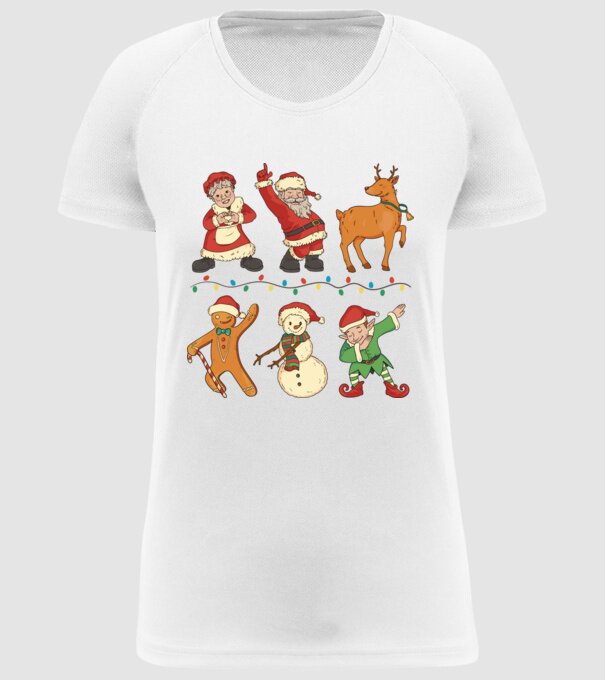 Crăciun DAB model alb pe tricou