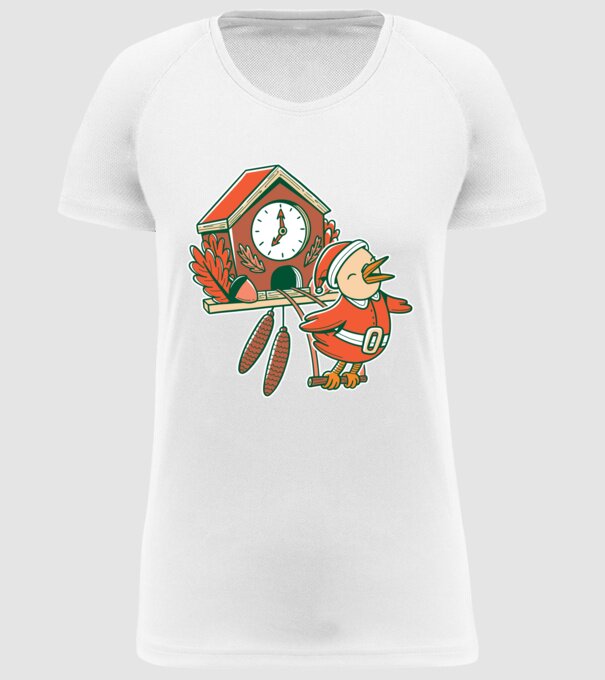 Cuc de Crăciun model alb pe tricou