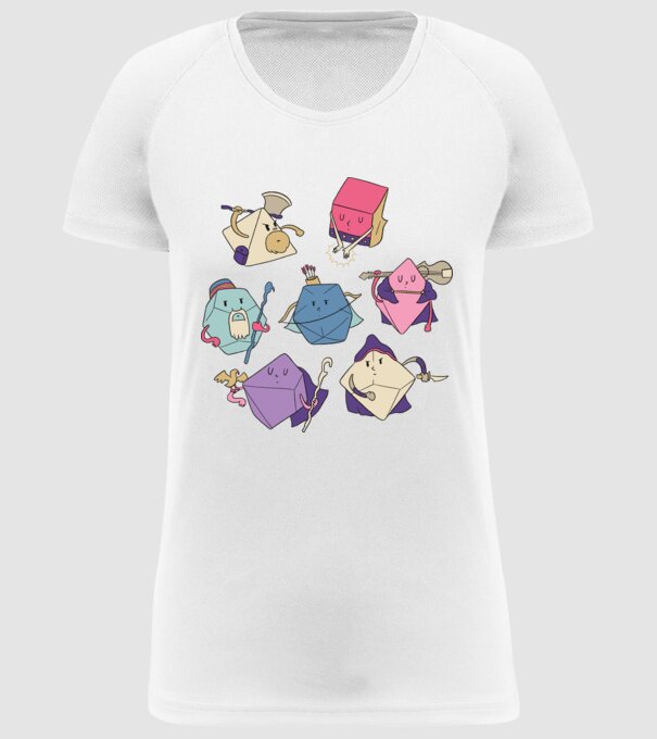 Caractere Cub model alb pe tricou