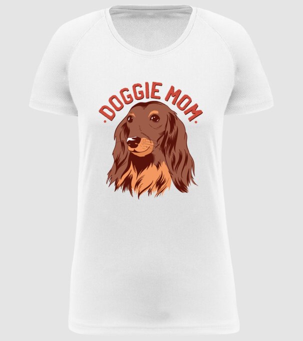 Mamă de Câine model alb pe tricou