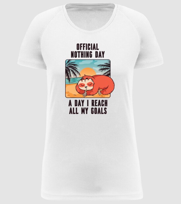 Leneș - Odihnă oficială model alb pe tricou