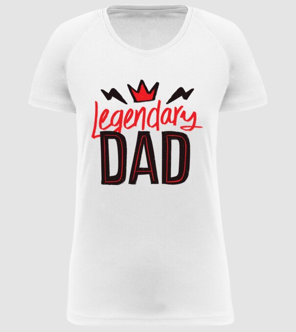 Tată legendar model alb pe tricou