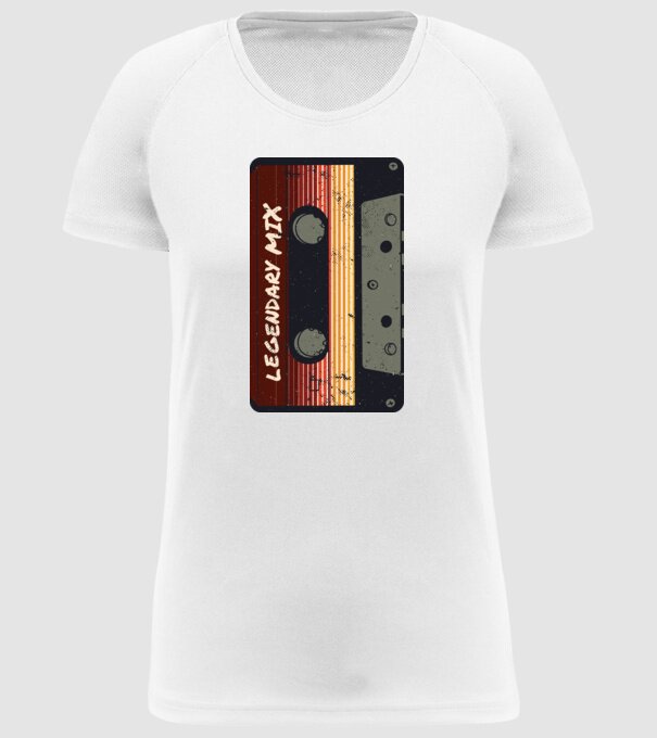 Casetă Legendary Mix model alb pe tricou