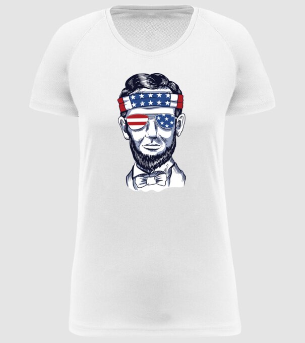 Lincoln USA model alb pe tricou