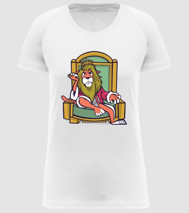 Lion King model alb pe tricou