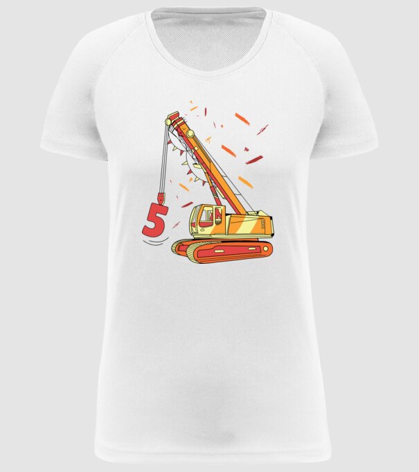 Prindere 5th Birthday model alb pe tricou