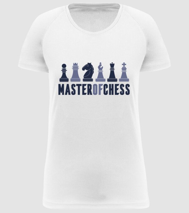 Master of Chess model alb pe tricou