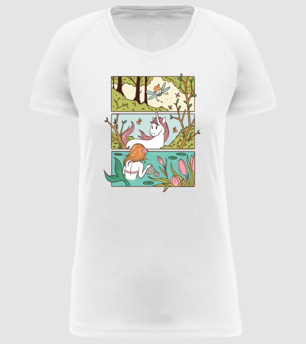 Lumea poveștilor model alb pe tricou